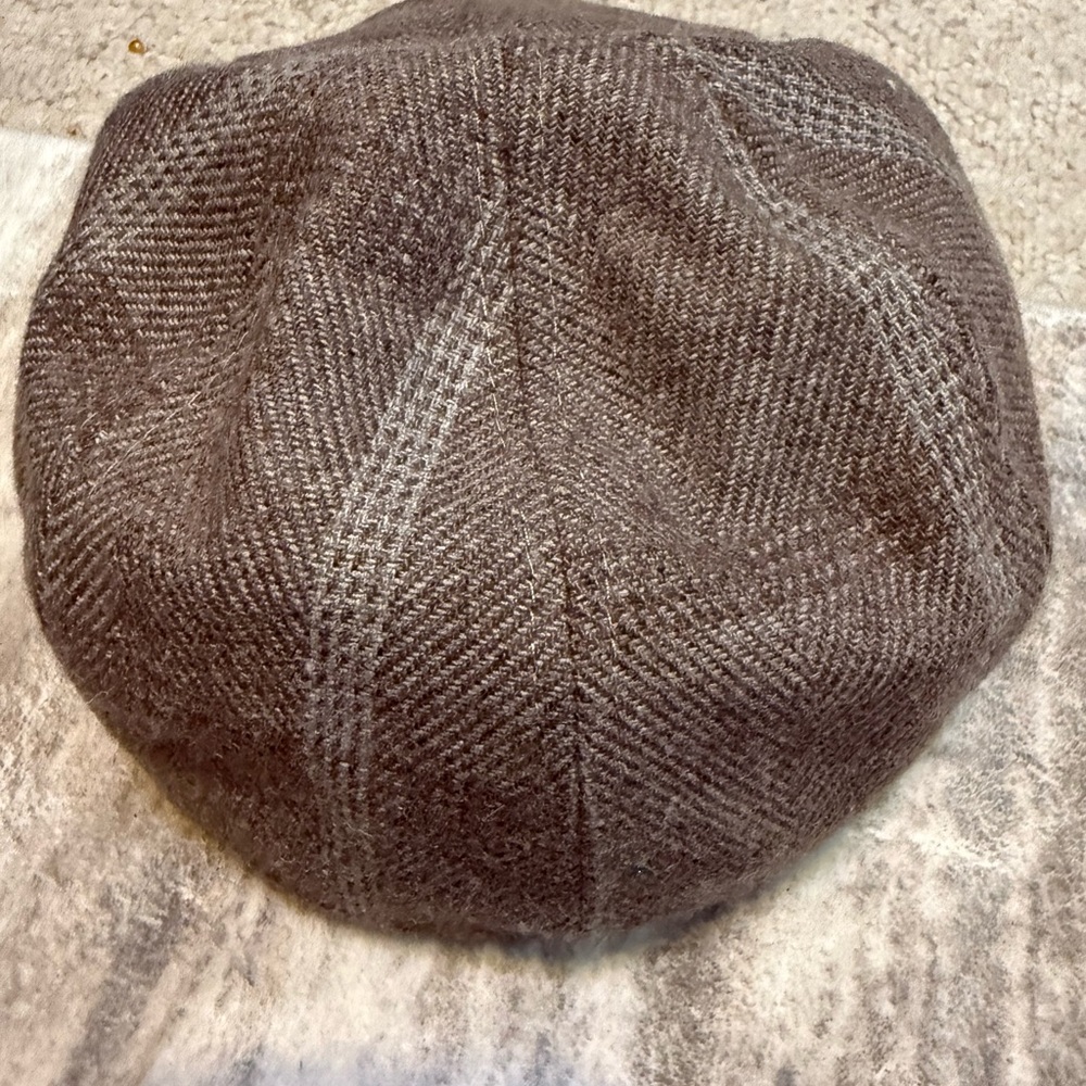 Men's Classic Brown Tweed Newsboy Cap